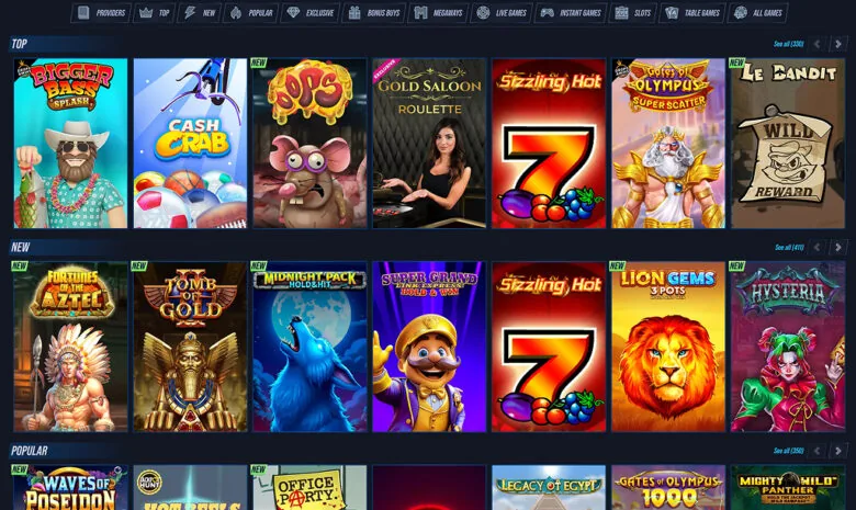 Catalogue de jeux Vegas Hero Casino