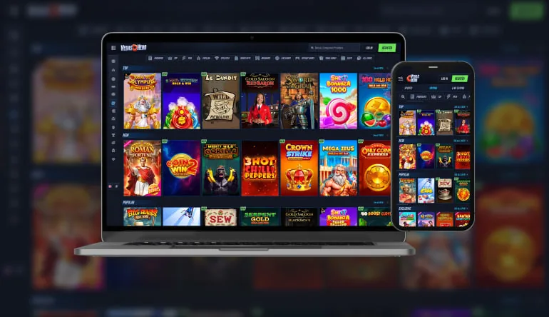 Interface et univers Vegas Hero Casino